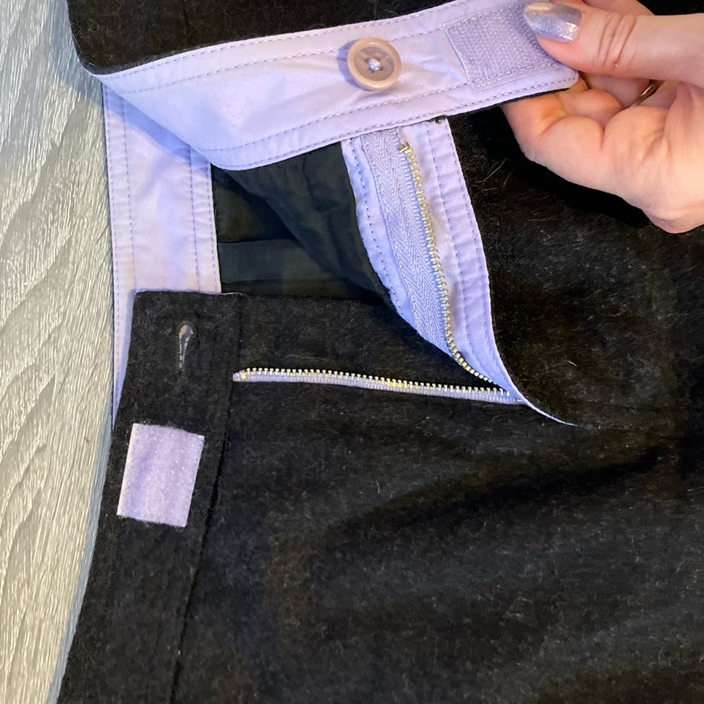 J. Crew wool blend Charcoal A-Line Skirt - Picture 5 of 6